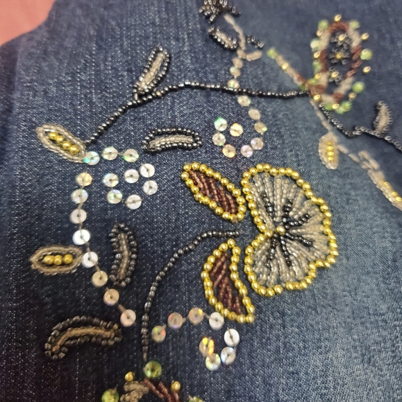 Vintage Y2K Embellished Boot Cut Jeans - Picture 7 of 11